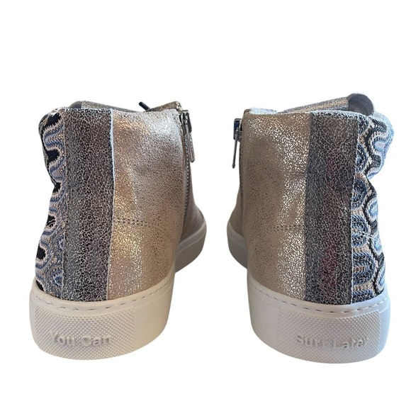 P448 High-Top Panama Sneaker Italian Made by Hand High Quality Sophisticated NWT - Picture 10 of 14